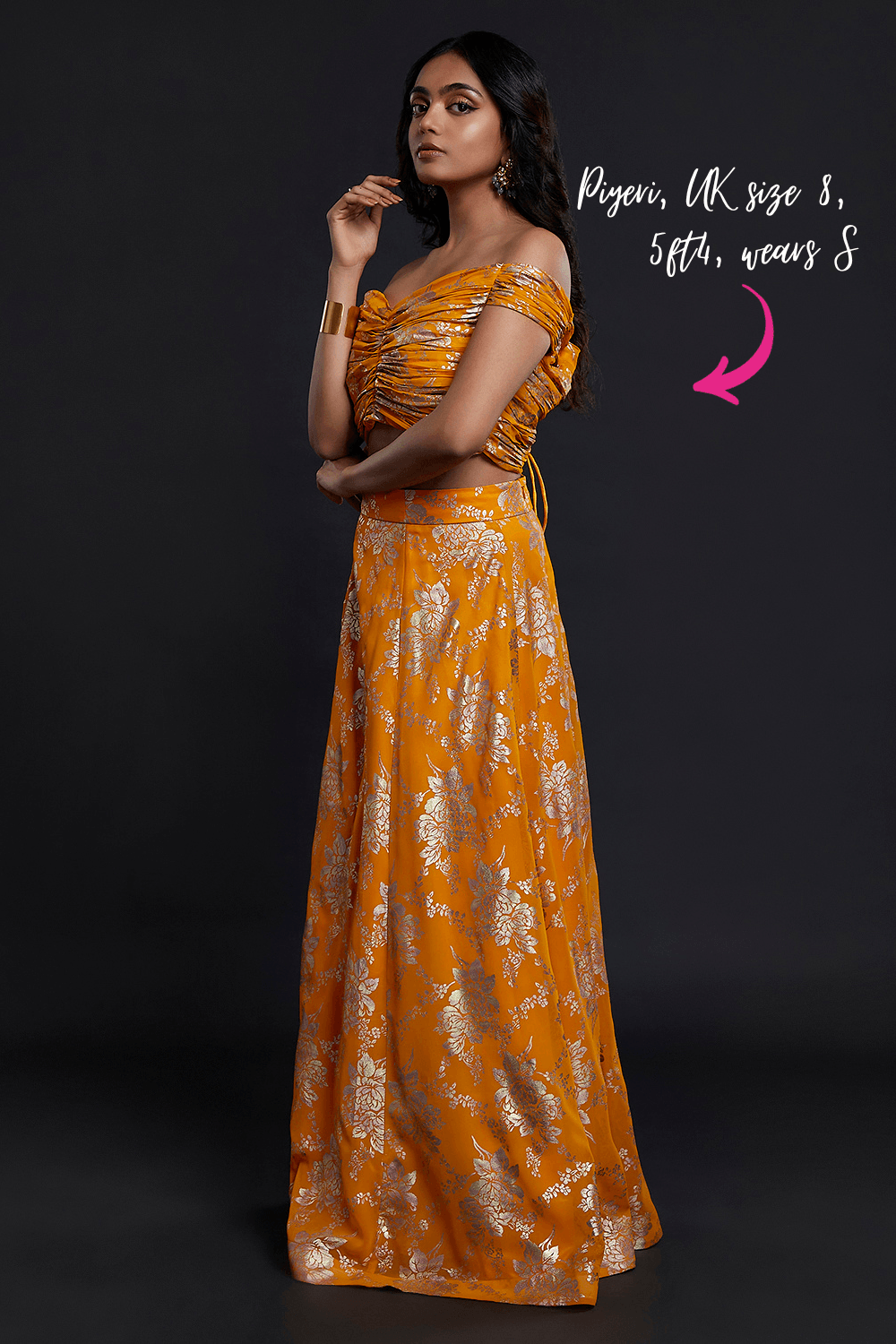 Mango Off-Shoulder Lehenga Set - QUERATED