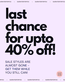 upto 40% off on Western & Indian Wear