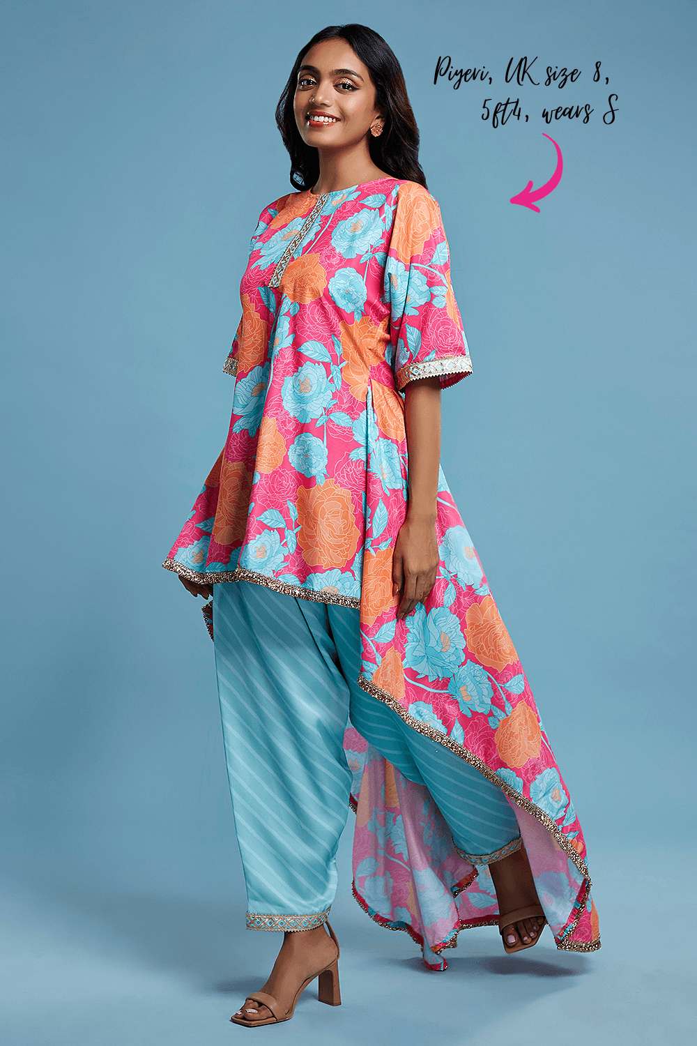 Floral Kurta and Salwar Set