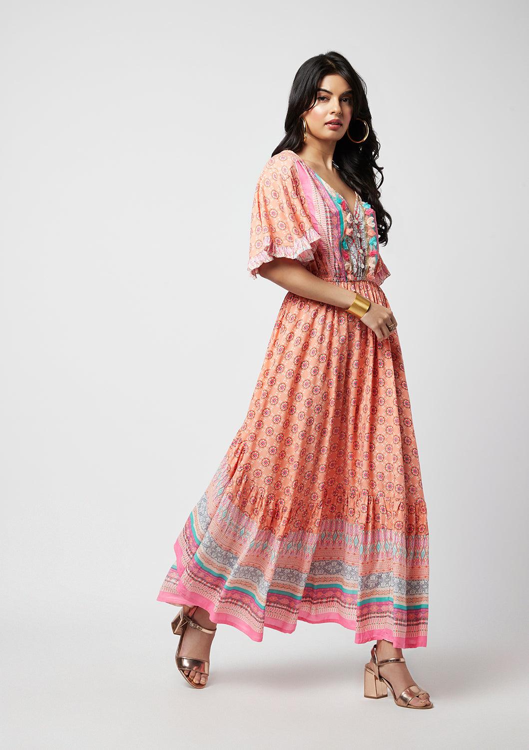 Kayla Printed Maxi Dress