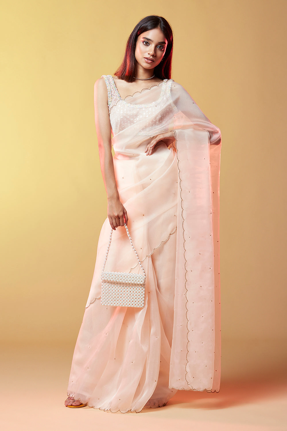 Meera Organza Saree - QUERATED