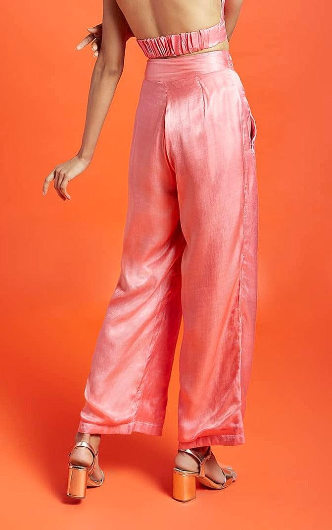 Renata Rosé Pink Pleated Pant - QUERATED