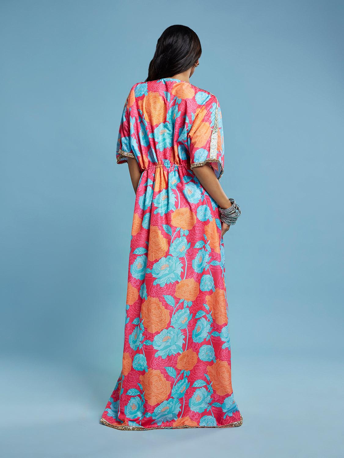 Floral Printed Kaftan - QUERATED