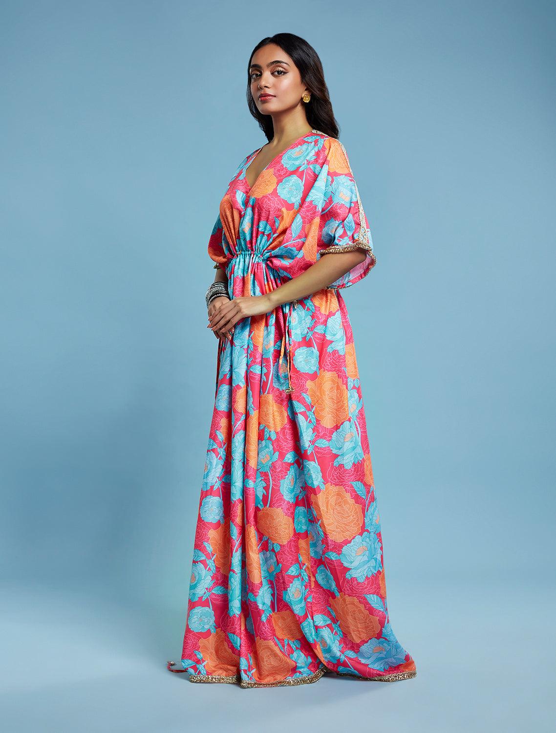 Floral Printed Kaftan - QUERATED