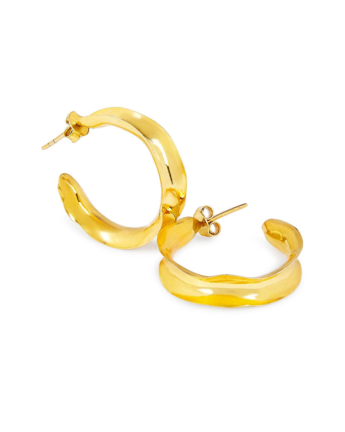 Soleil Textured Hoops - QUERATED