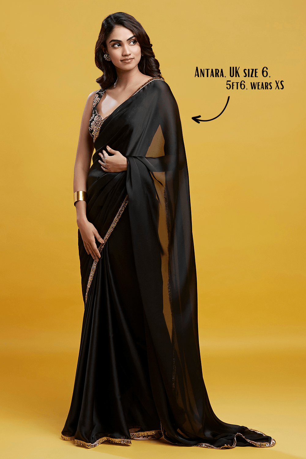 Black Cocktail Saree - QUERATED