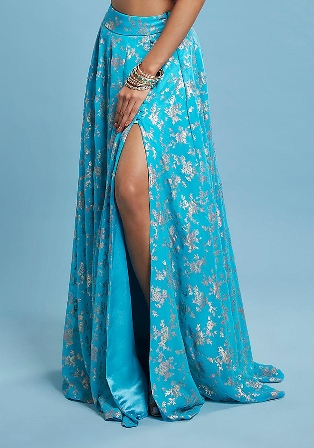 Neela Slit Lehenga Skirt - QUERATED