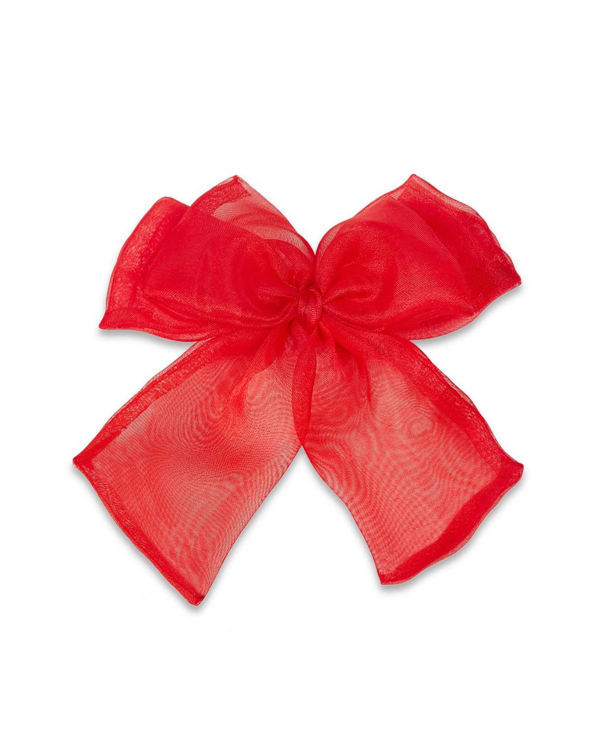 Chloe Red Bow Hair Clip - QUERATED