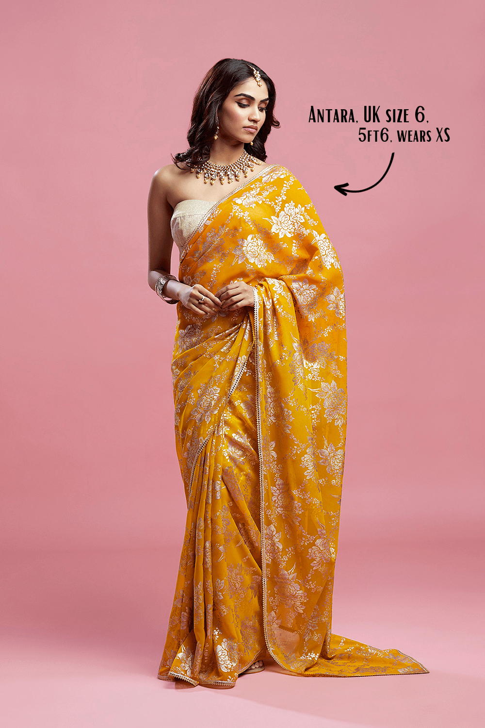 Mustard Barfi Saree - QUERATED