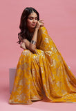 Mustard Barfi Saree - QUERATED