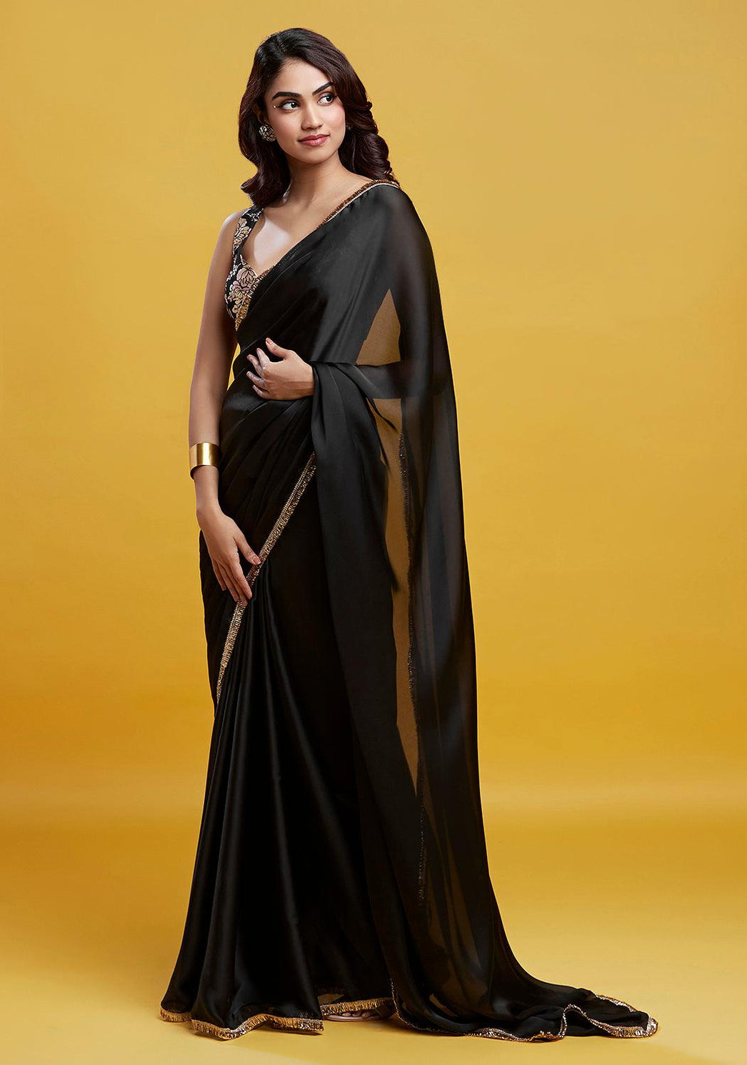 Black Cocktail Saree