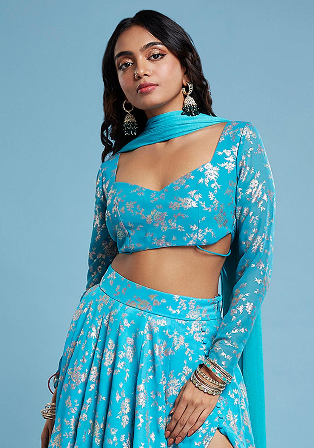 Turquoise Backless Blouse - QUERATED