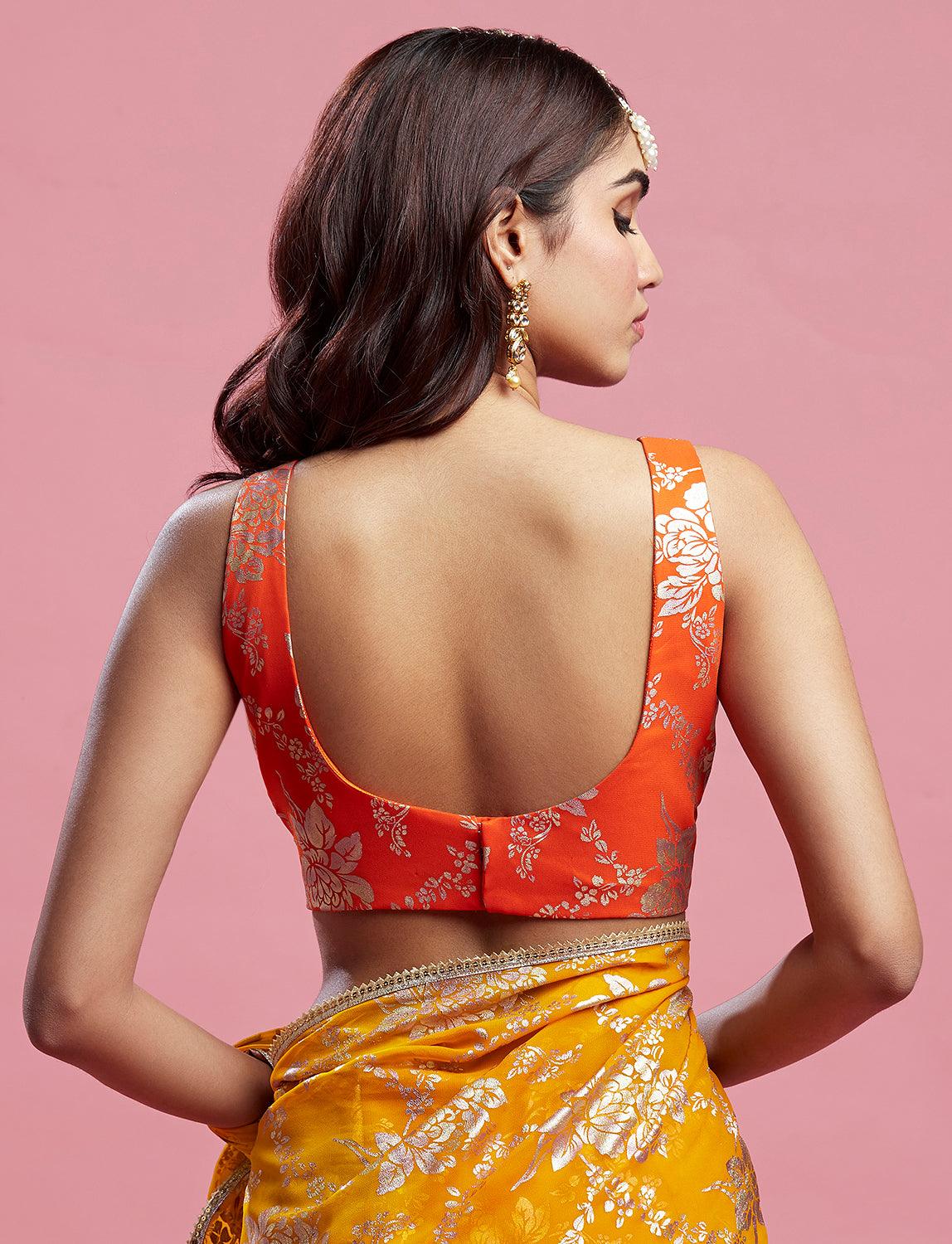 Orange Barfi blouse - QUERATED