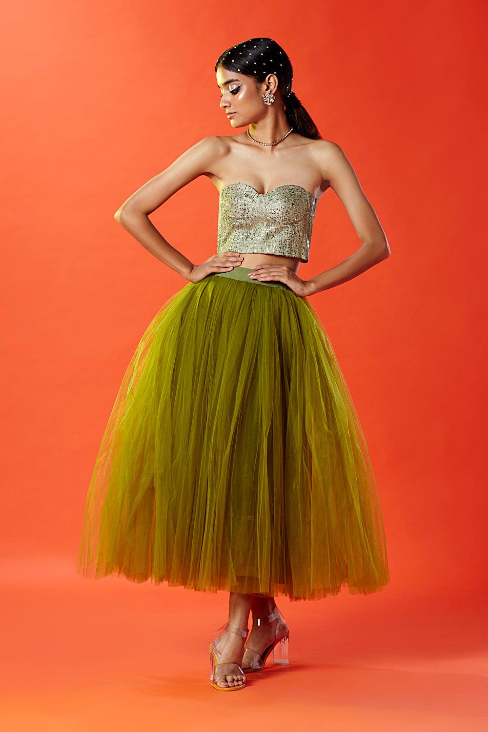 Tulle Lehenga Skirt - QUERATED