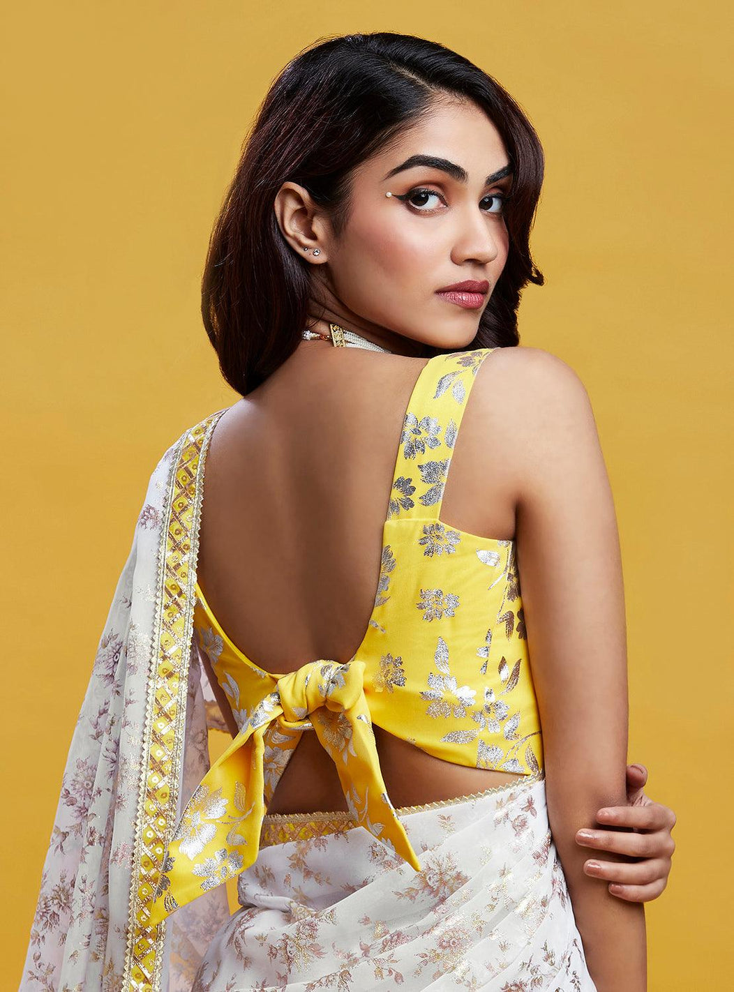 Yellow Barfi Corset Blouse