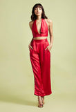 Renata Scarlet Red Halter Set - QUERATED