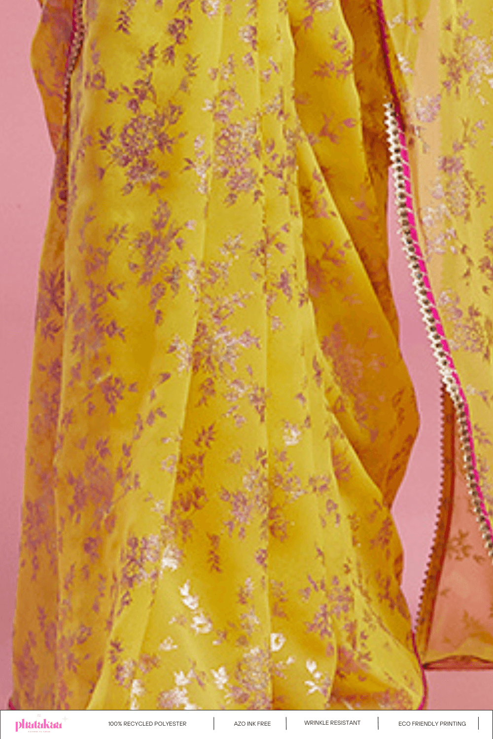 Yellow Barfi Saree - QUERATED