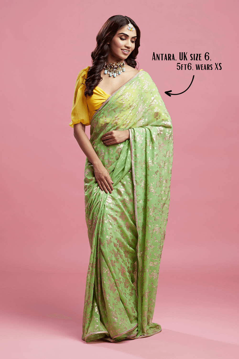 Lime Barfi Saree - QUERATED