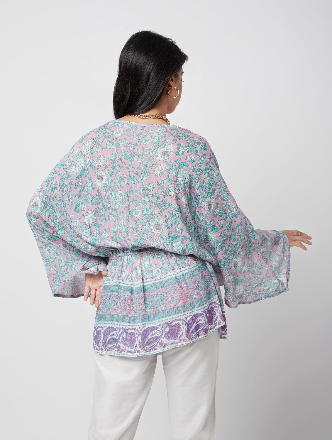 Ivy Printed Wrap Tunic - QUERATED