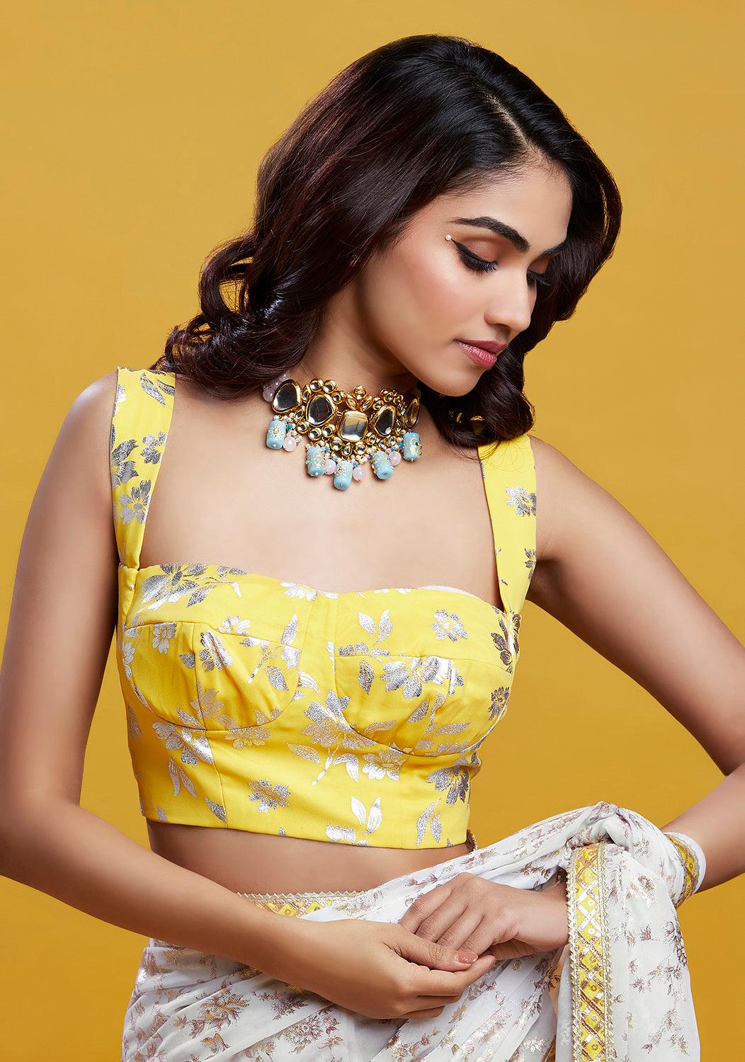 Yellow Barfi Corset Blouse - QUERATED