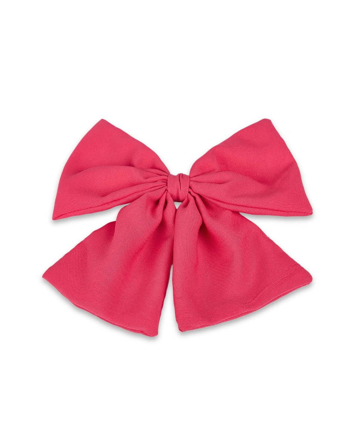 Hazel Fuchsia Bow Hair Clip - QUERATED