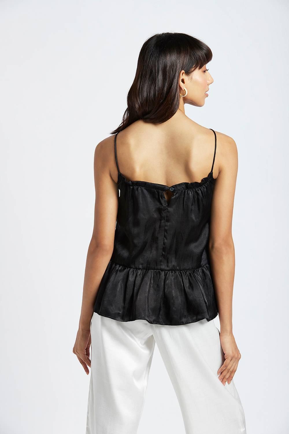 Sara Midnight Black Top - QUERATED