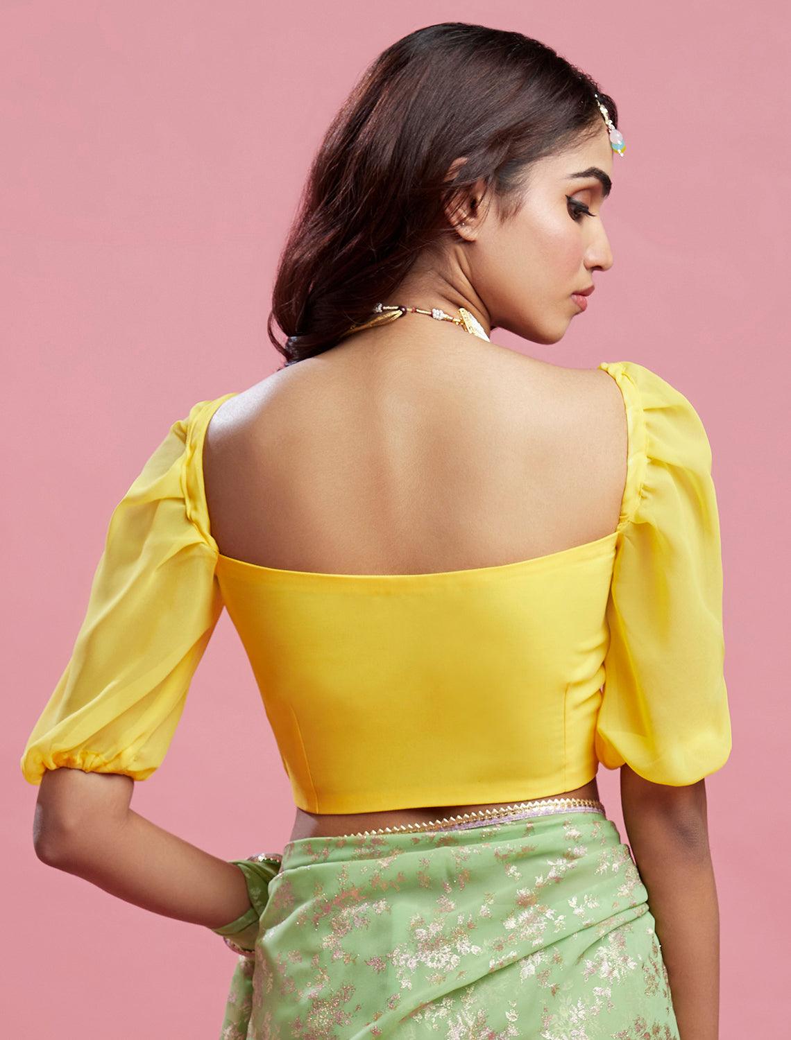 Yellow Bow blouse - QUERATED