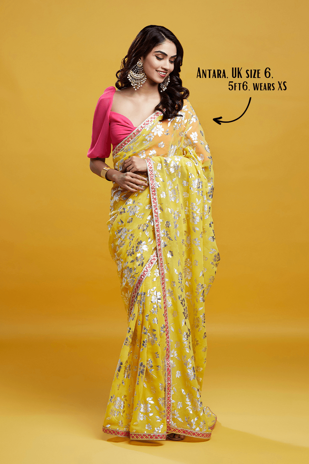 Yellow Barfi Saree - QUERATED