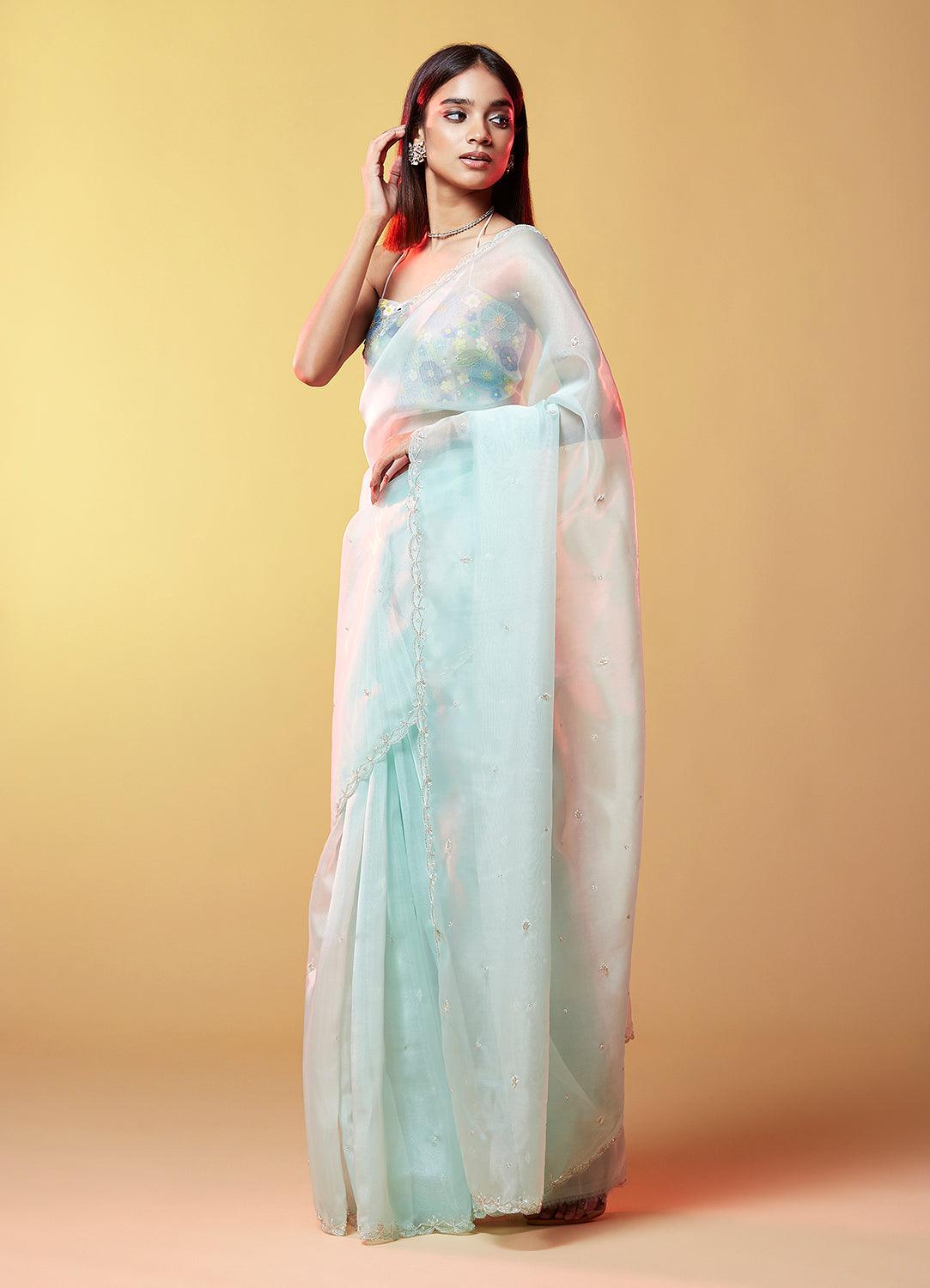 Shyla Organza Saree - QUERATED