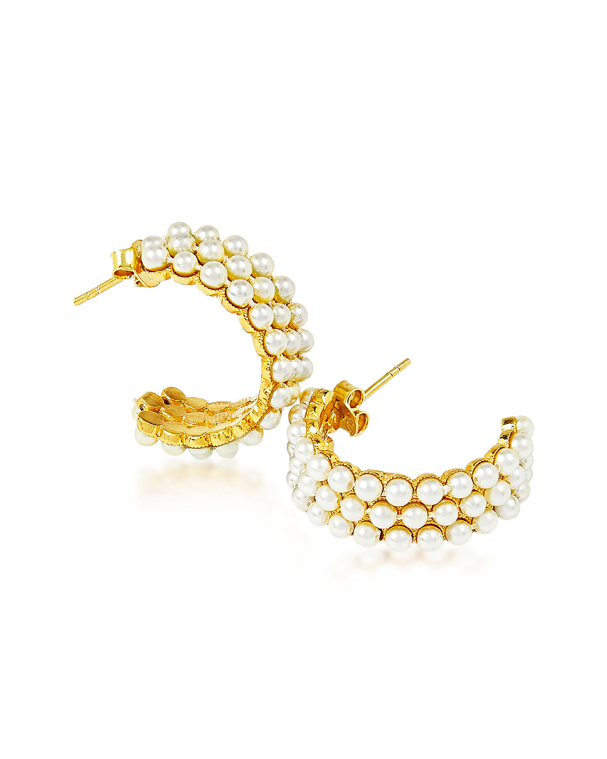 Aurora Pearl Hoops - QUERATED