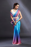 Purple & Blush Ombre Saree - QUERATED