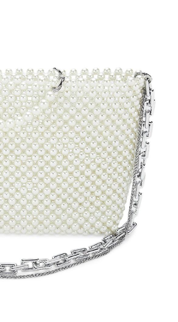 Skylar Pearl Beaded Tote Bag