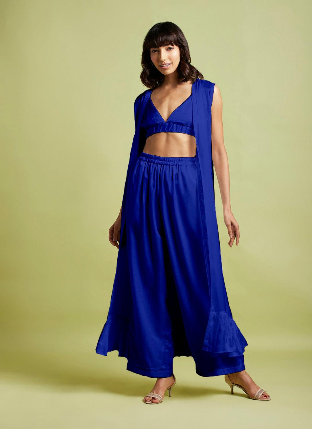 Fryda Electric Blue Co-Ord (Set Of 3)