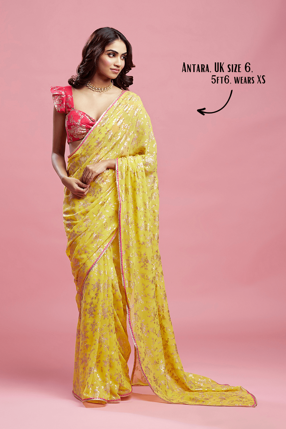 Yellow Barfi Saree - QUERATED