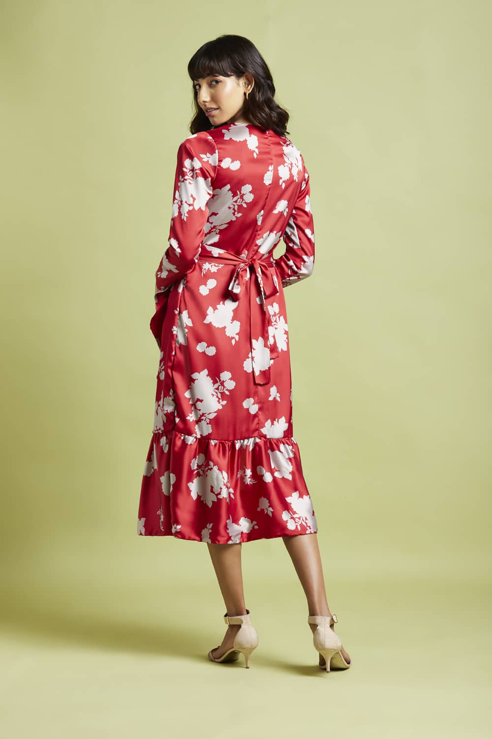 Joana Printed Wrap Dress - QUERATED