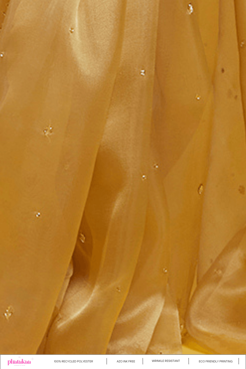 Gold Organza Saree - QUERATED