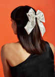 Willow Silver Bow Hair Clip - QUERATED