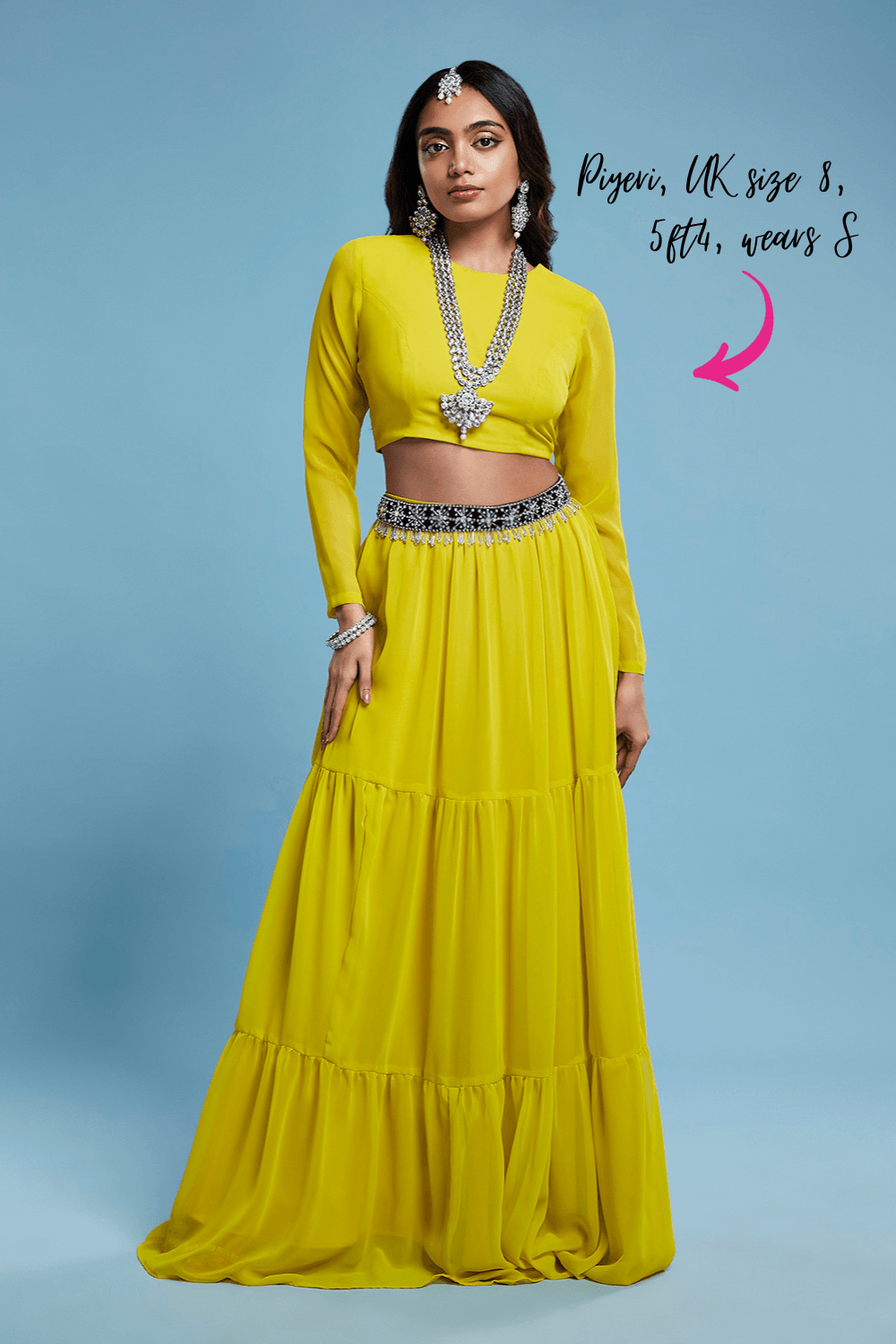 Lime Lehenga Set