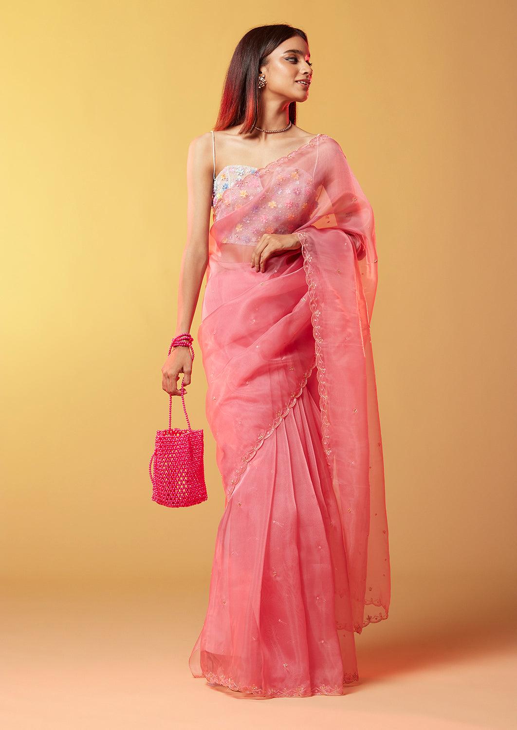 Laxmi Organza Saree - QUERATED