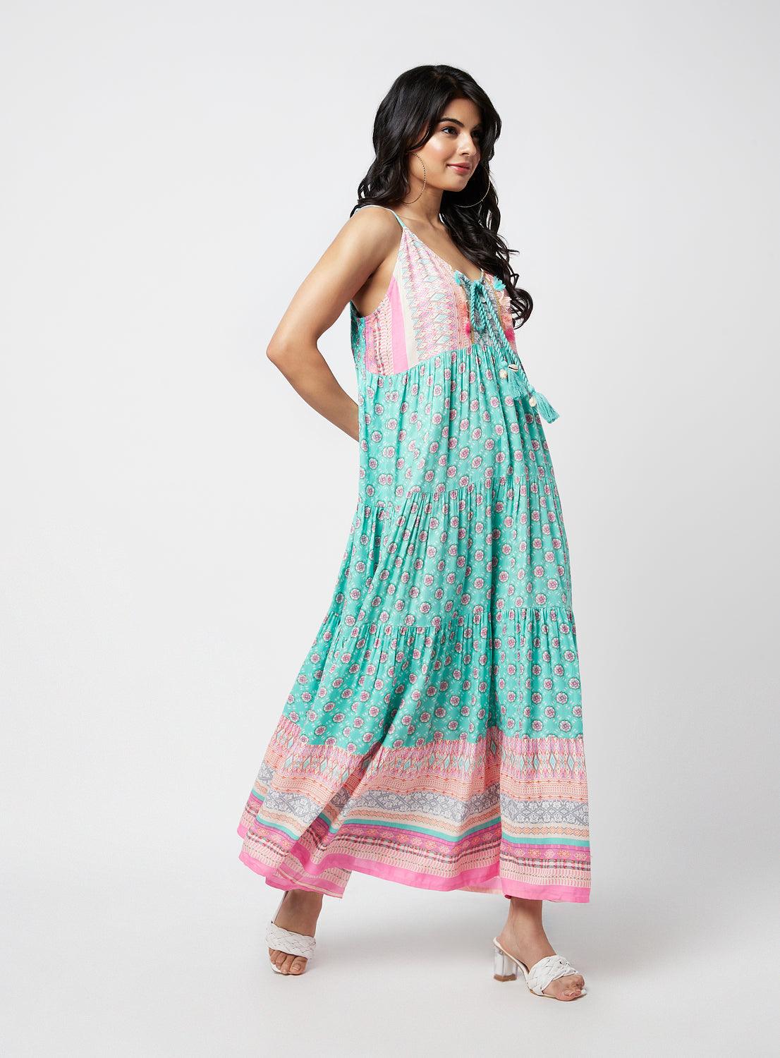 Haisley Printed Maxi Dress - QUERATED