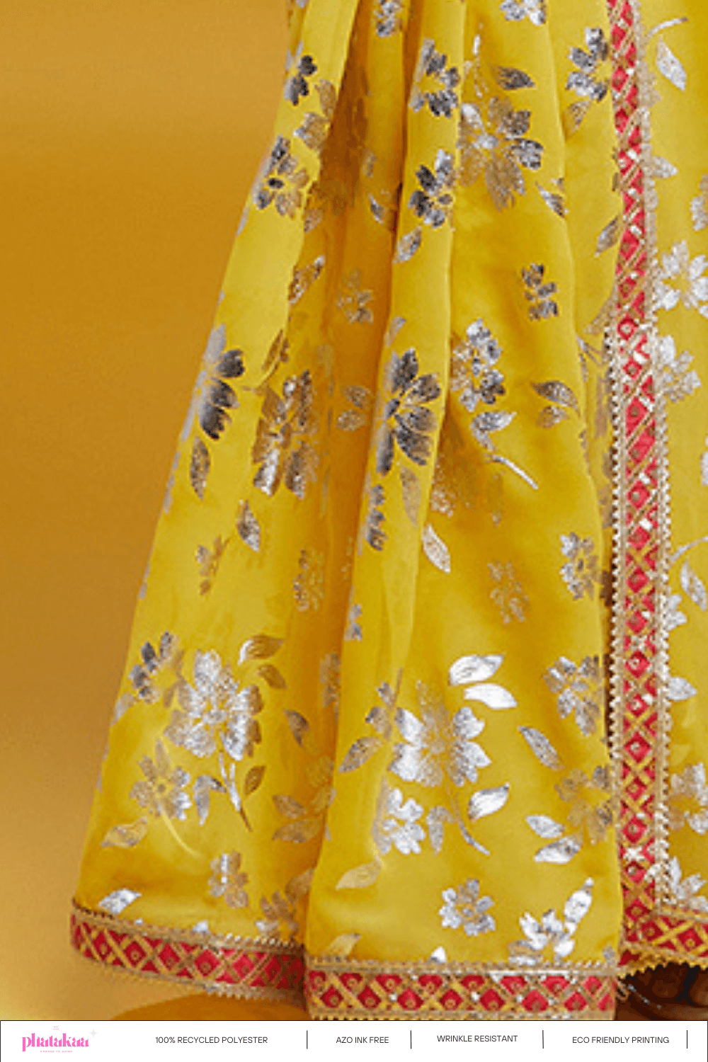 Yellow Barfi Saree - QUERATED