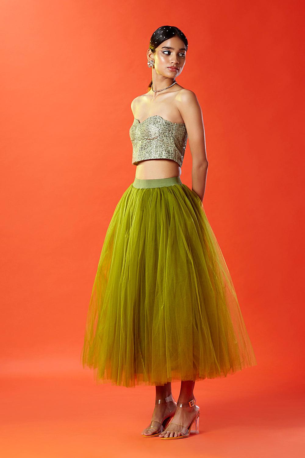 Tulle Lehenga Skirt - QUERATED