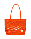 Harper Orange Straw Basket Bag - QUERATED