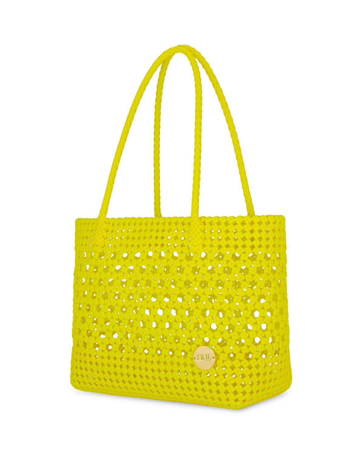 Lillian Mustard Straw Basket Bag - QUERATED