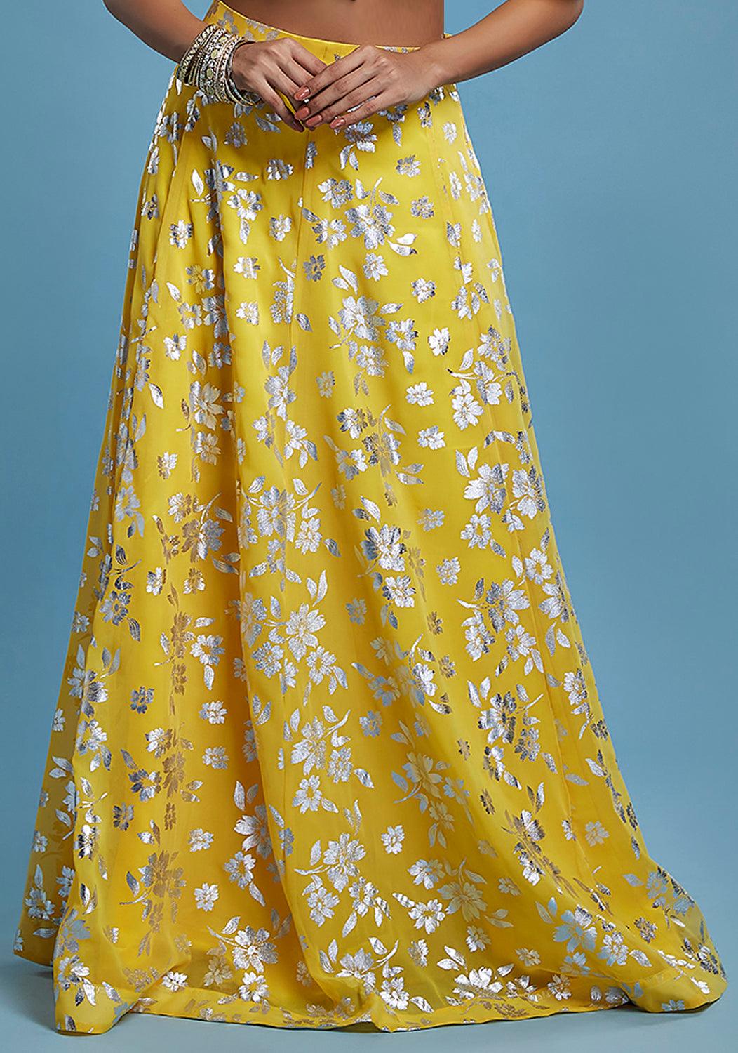 Kesar Chandi Lehenga Skirt