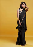 Black Cocktail Saree - QUERATED