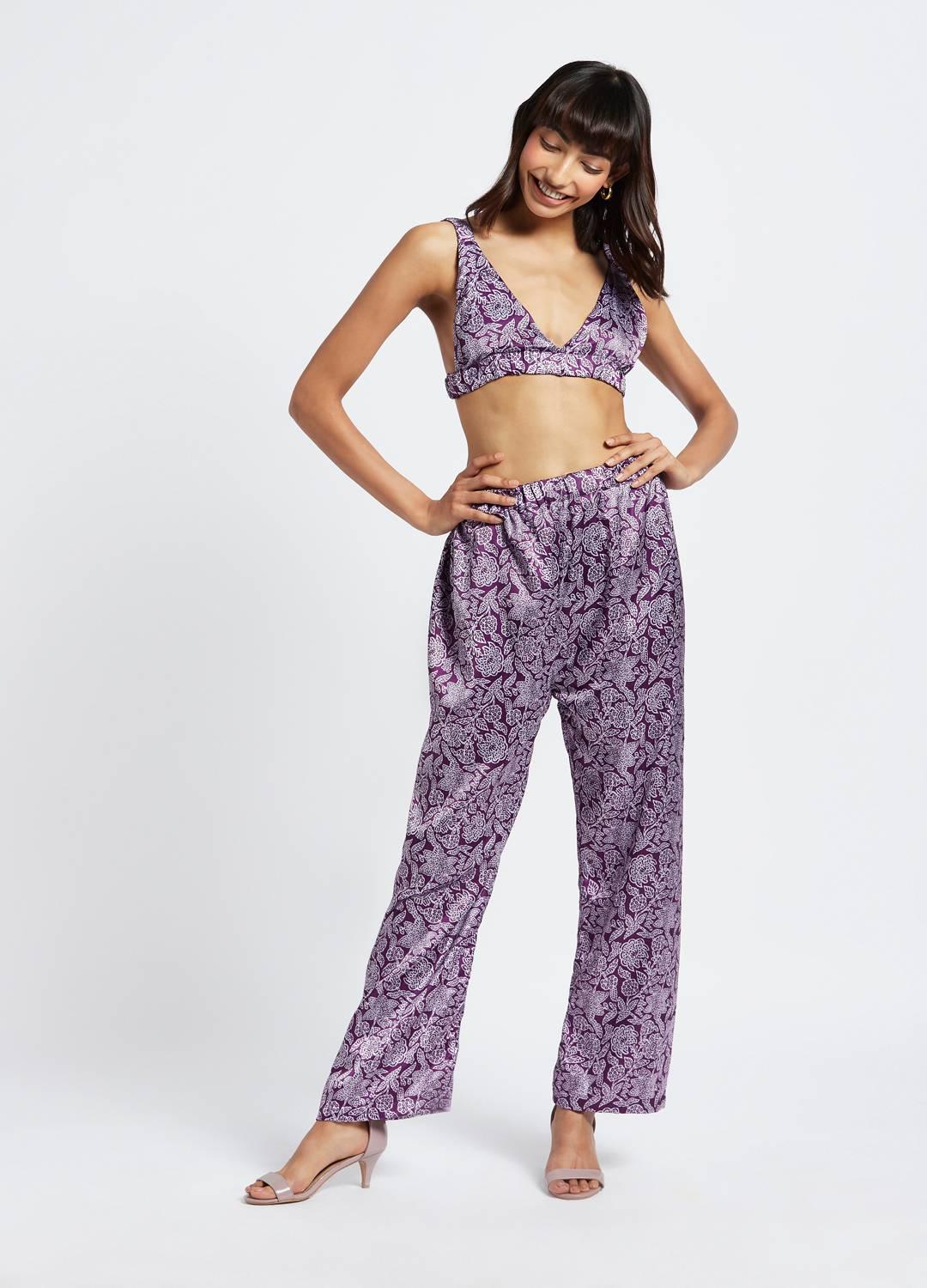 Zoe Azulejo Printed Crop Top - QUERATED