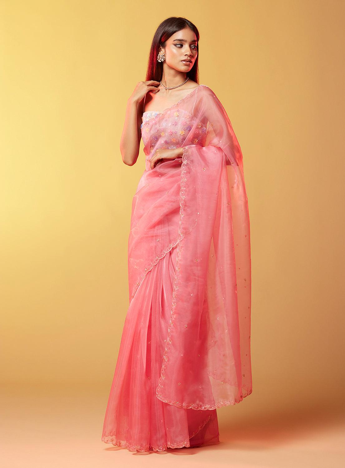 Laxmi Organza Saree - QUERATED