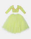 Mini Aneria Lime Green Floral Set - QUERATED