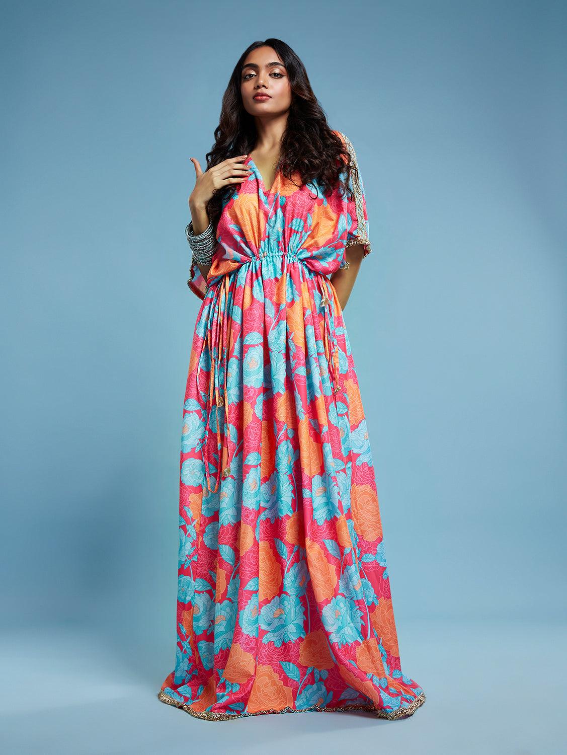 Floral Printed Kaftan - QUERATED